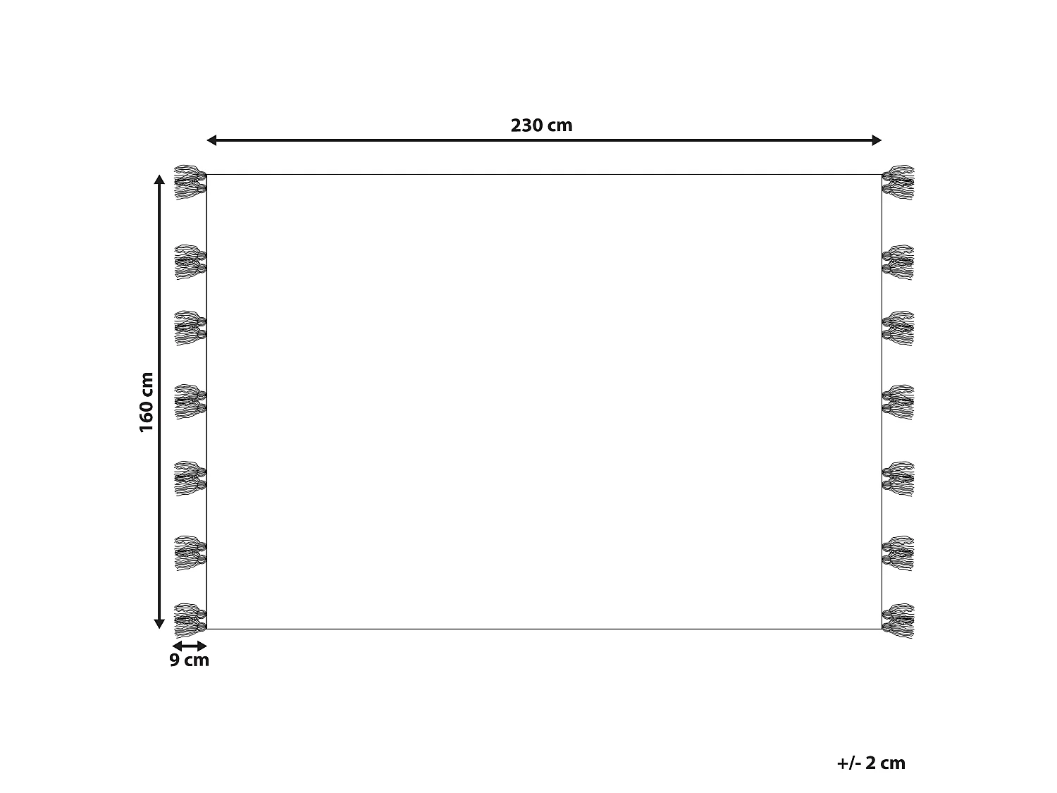 Vloerkleed kelim meerkleurig 160 x 230 cm ARALEZ