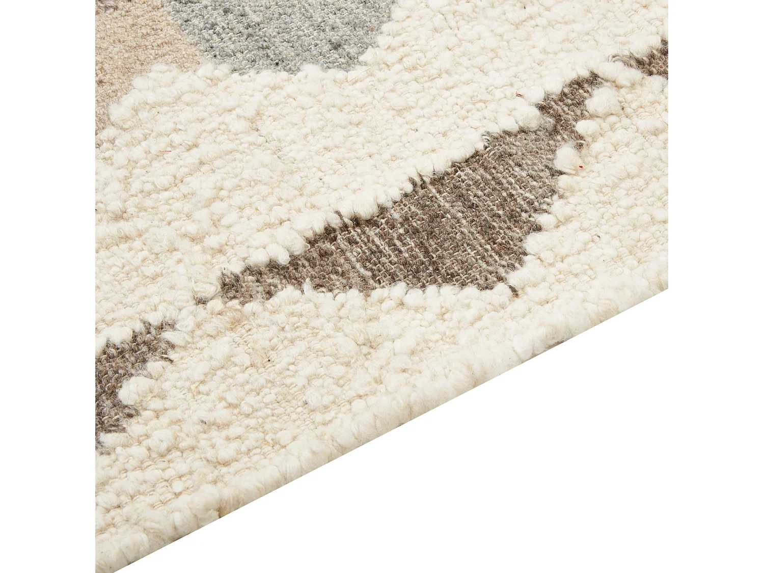 Dywan wełniany kilim 80 x 150 cm wielokolorowy ARALEZ