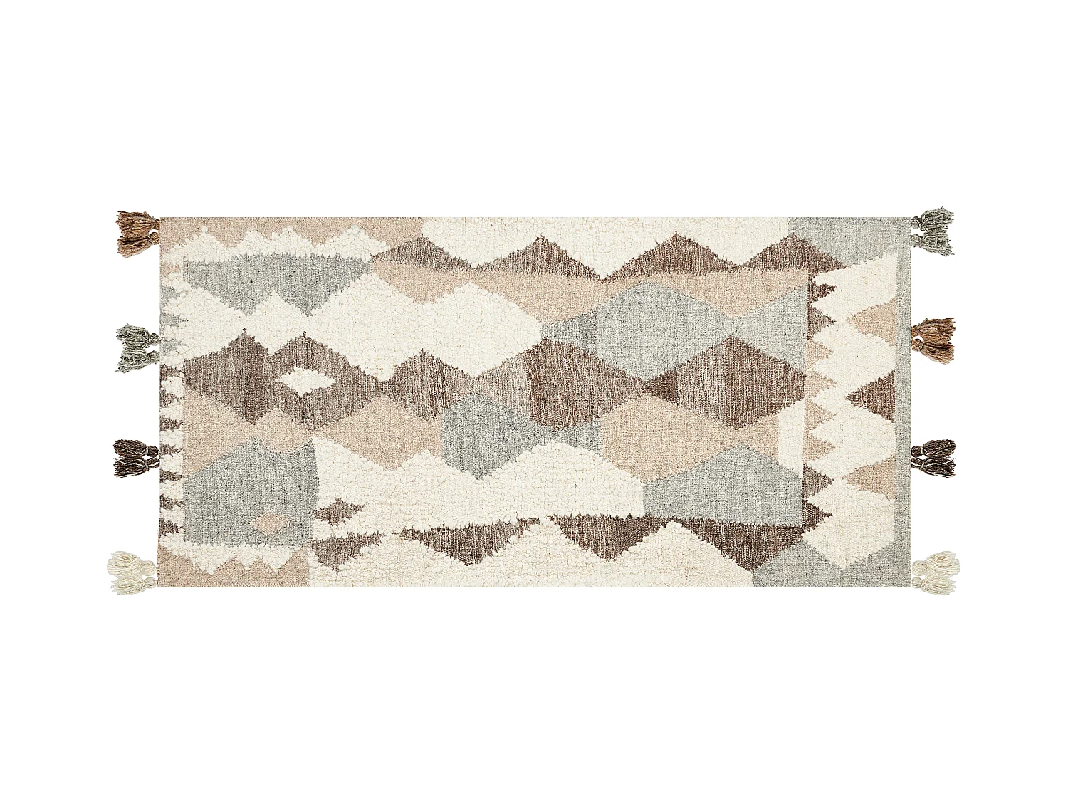 Tapis ARALEZ Beige 80 x 150 cm Laine Kilim