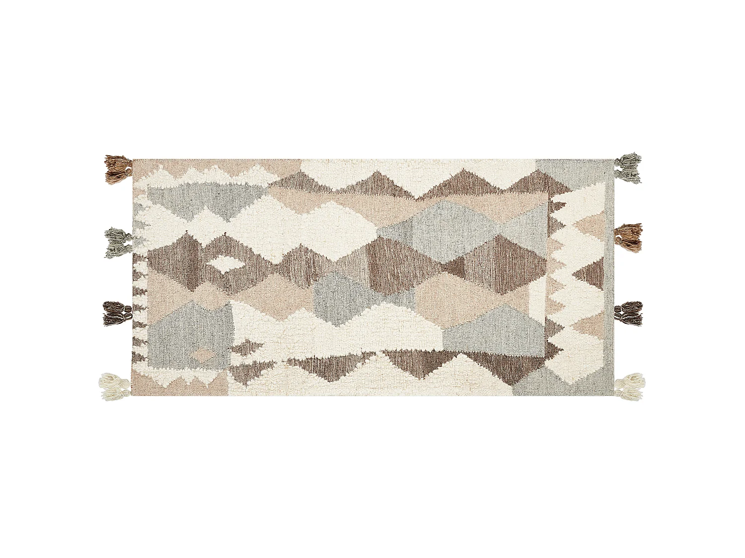 Tapis Kilim en laine 80 x 150 cm multicolore ARALEZ