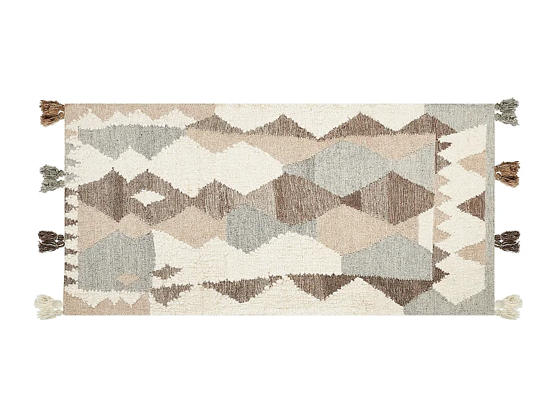 Vloerkleed kelim meerkleurig 80 x 150 cm ARALEZ