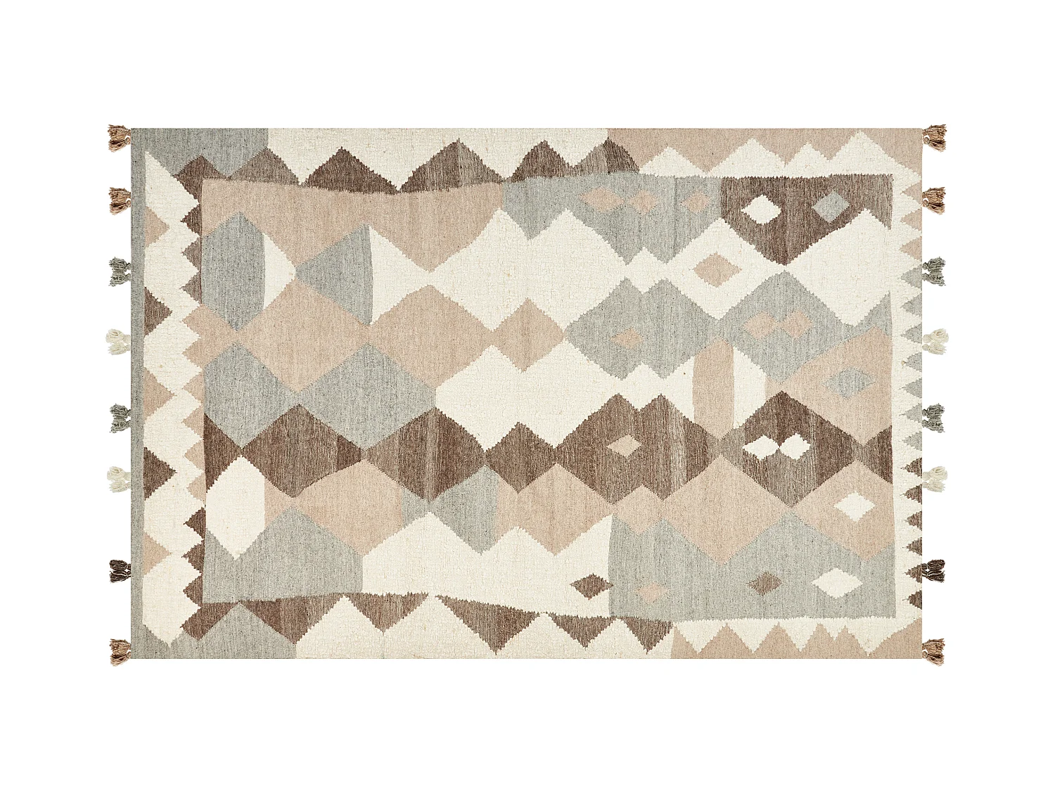 Tapis ARALEZ Beige 200 x 300 cm Laine Kilim