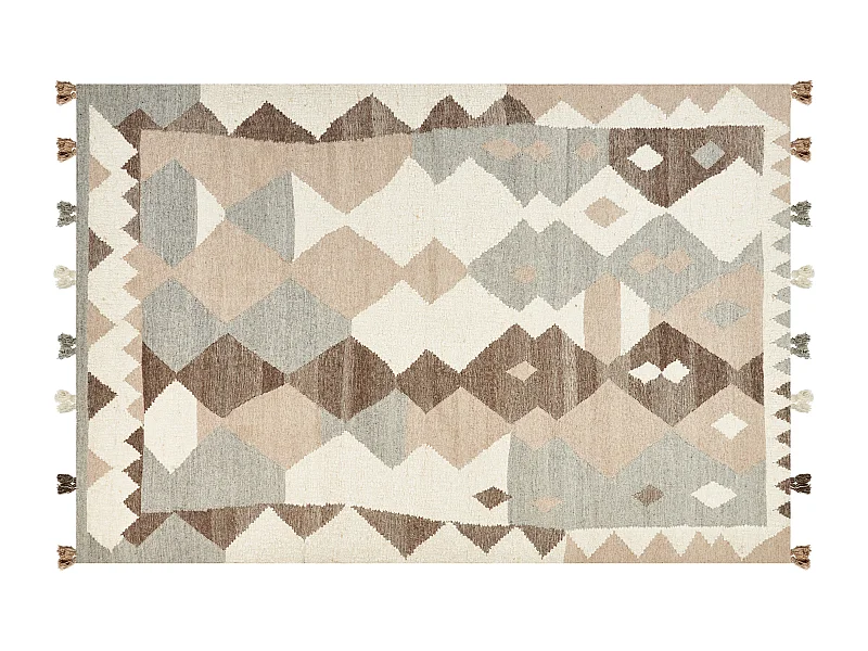 Tapete Kilim em lã multicolor 200 x 300 cm ARALEZ
