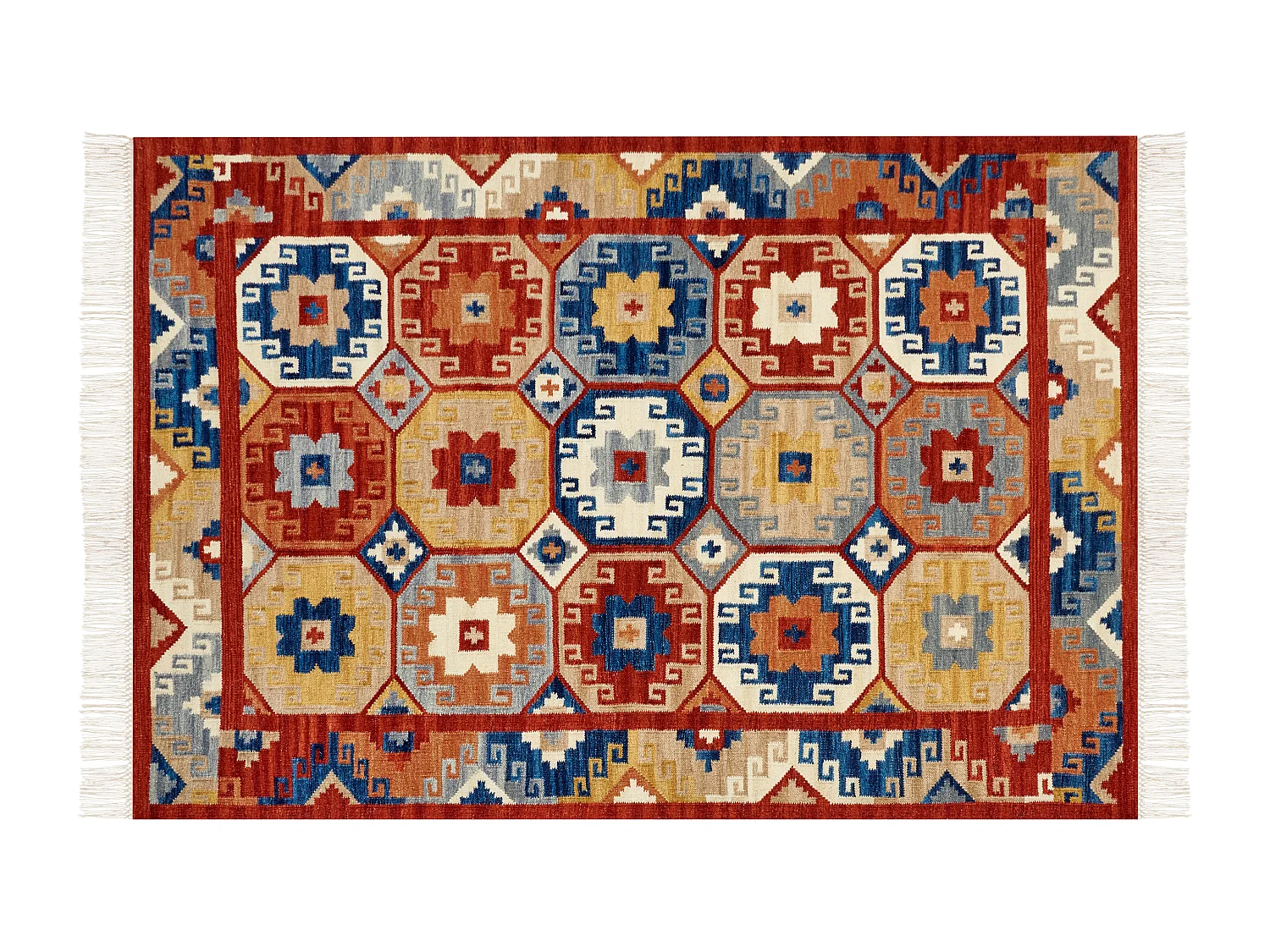 Tapis LUSARAT Multicolore 160 x 230 cm Laine Kilim