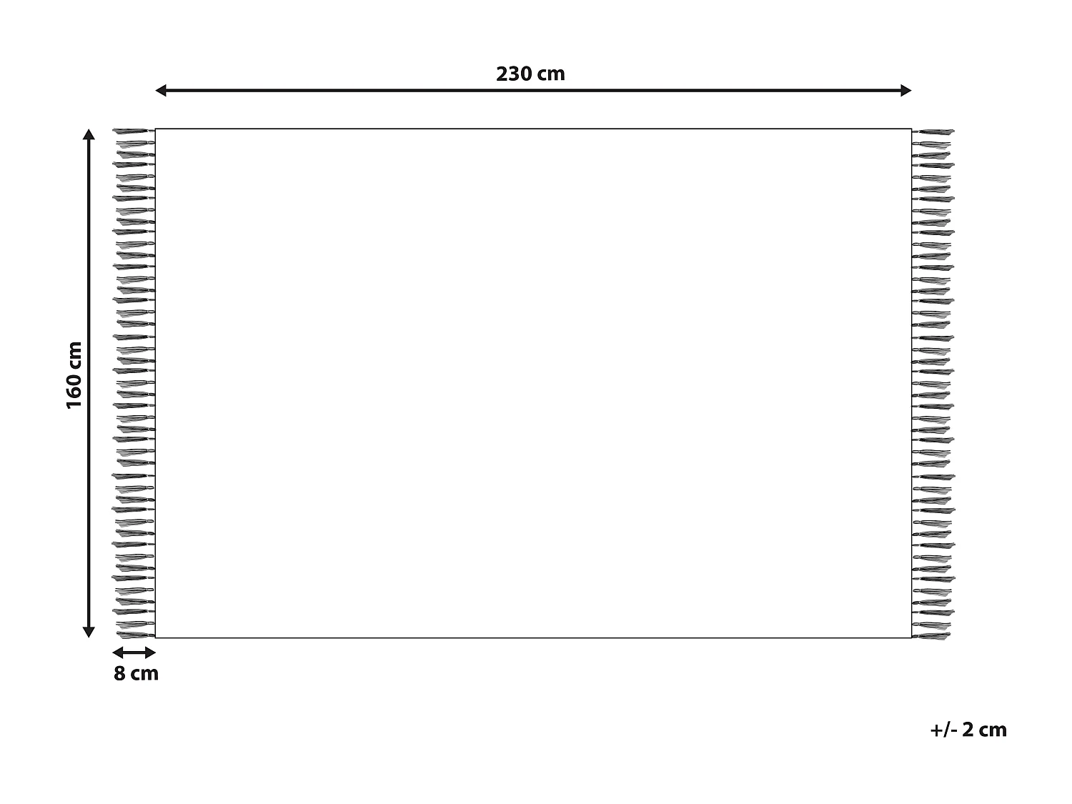 Teppich Baumwolle blau / cremeweiss 160 x 230 cm geometrisches Muster Kurzflor ANSAR