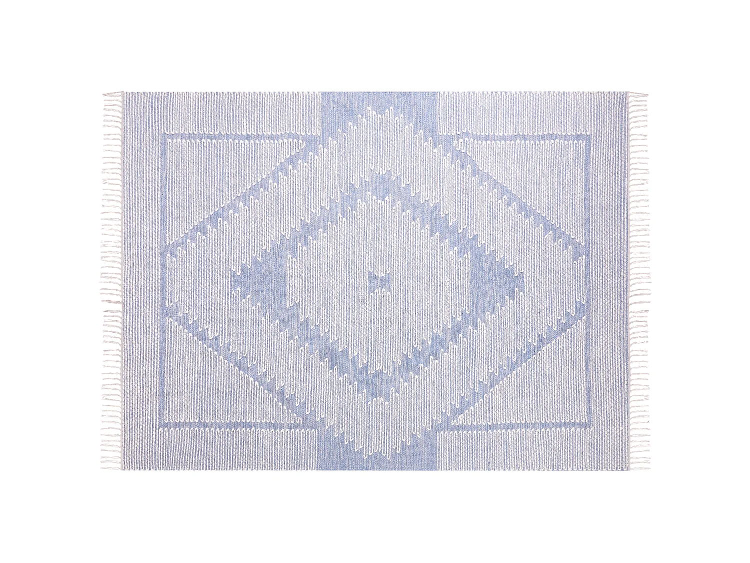 Rug ANSAR Blue 160 x 230 cm Cotton