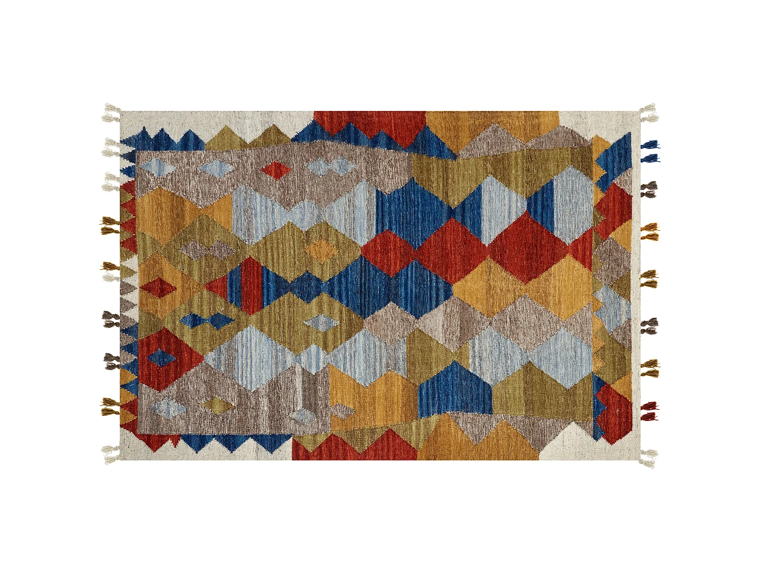 Rug ARZAKAN Multicolour 200 x 300 cm Wool Kilim