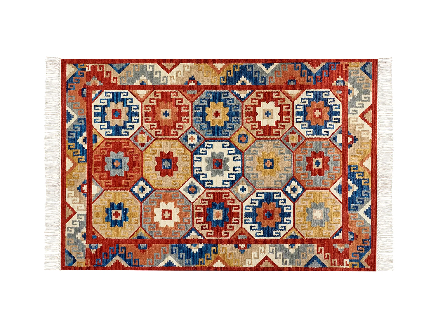 Tapis LUSARAT Multicolore 200 x 300 cm Laine Kilim