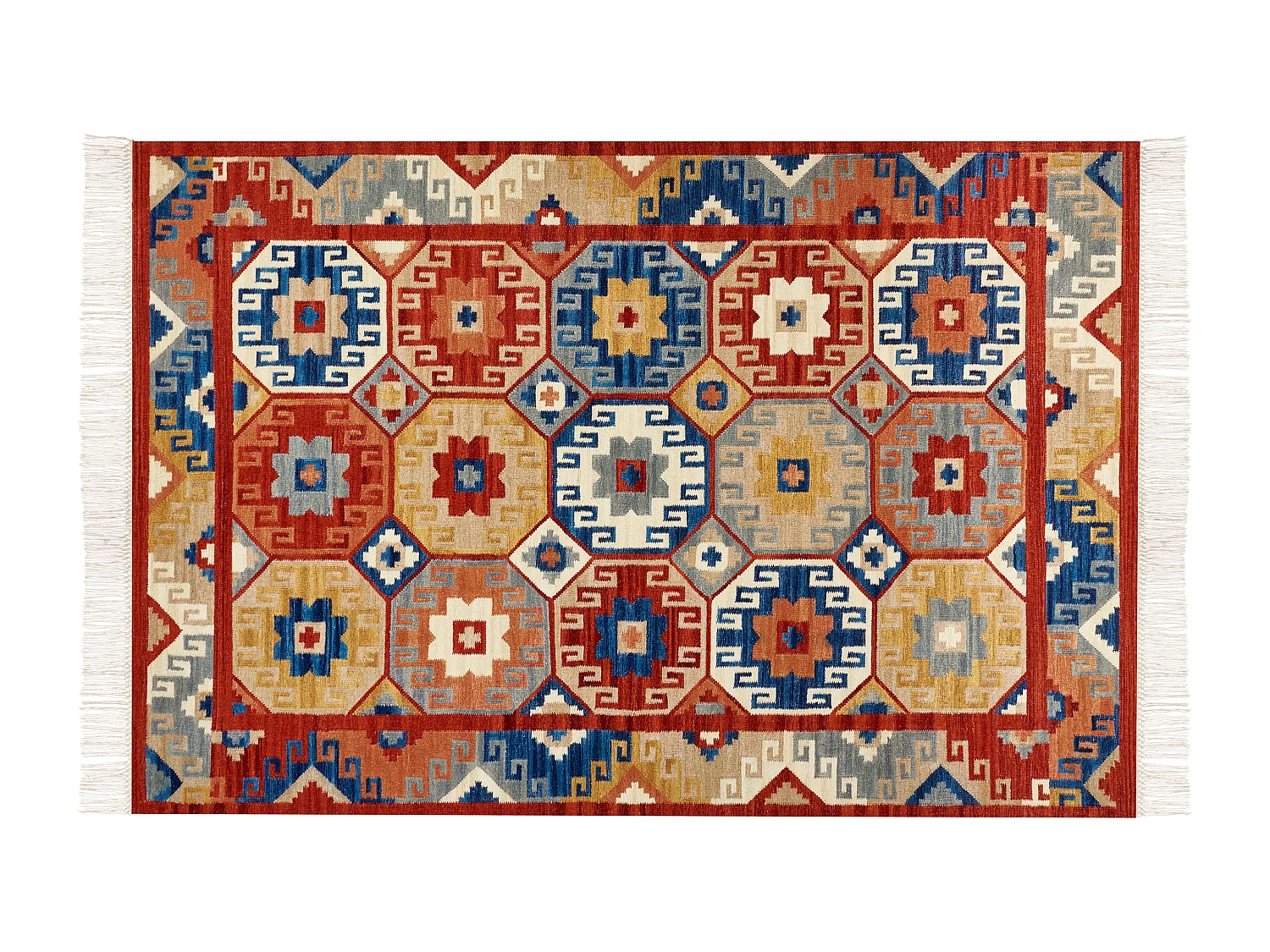 Tapis LUSARAT Multicolore 200 x 300 cm Laine Kilim