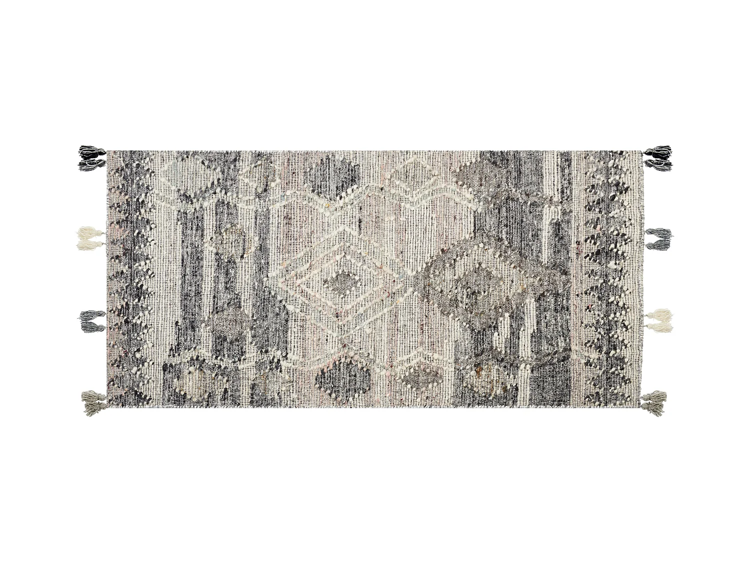 Tapis ARATASHEN Gris 80 x 150 cm Laine Kilim