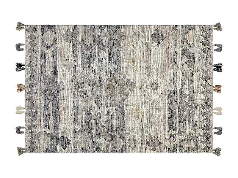 Tapis ARATASHEN Gris 160 x 230 cm Laine Kilim