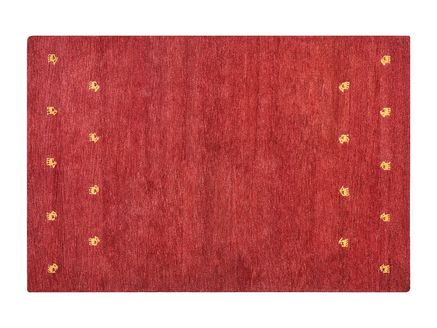 Tappeto Gabbeh lana rosso 200 x 300 cm YARALI