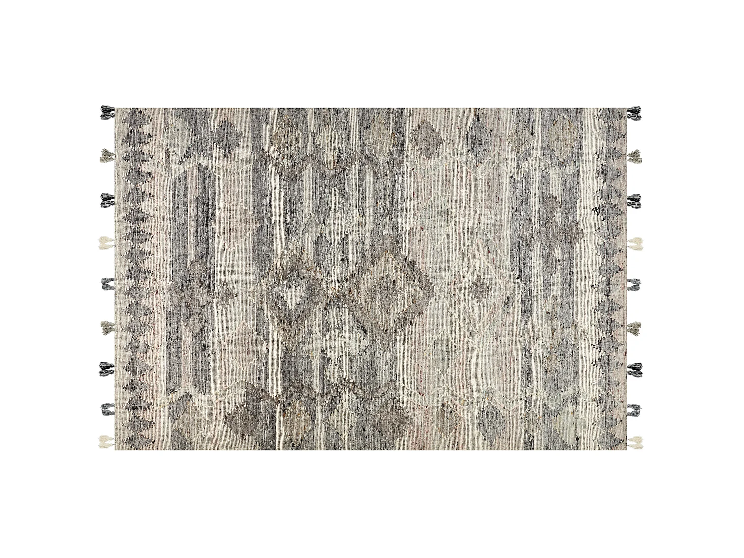 Alfombra kilim de lana gris/beige 200 x 300 cm ARATASHEN