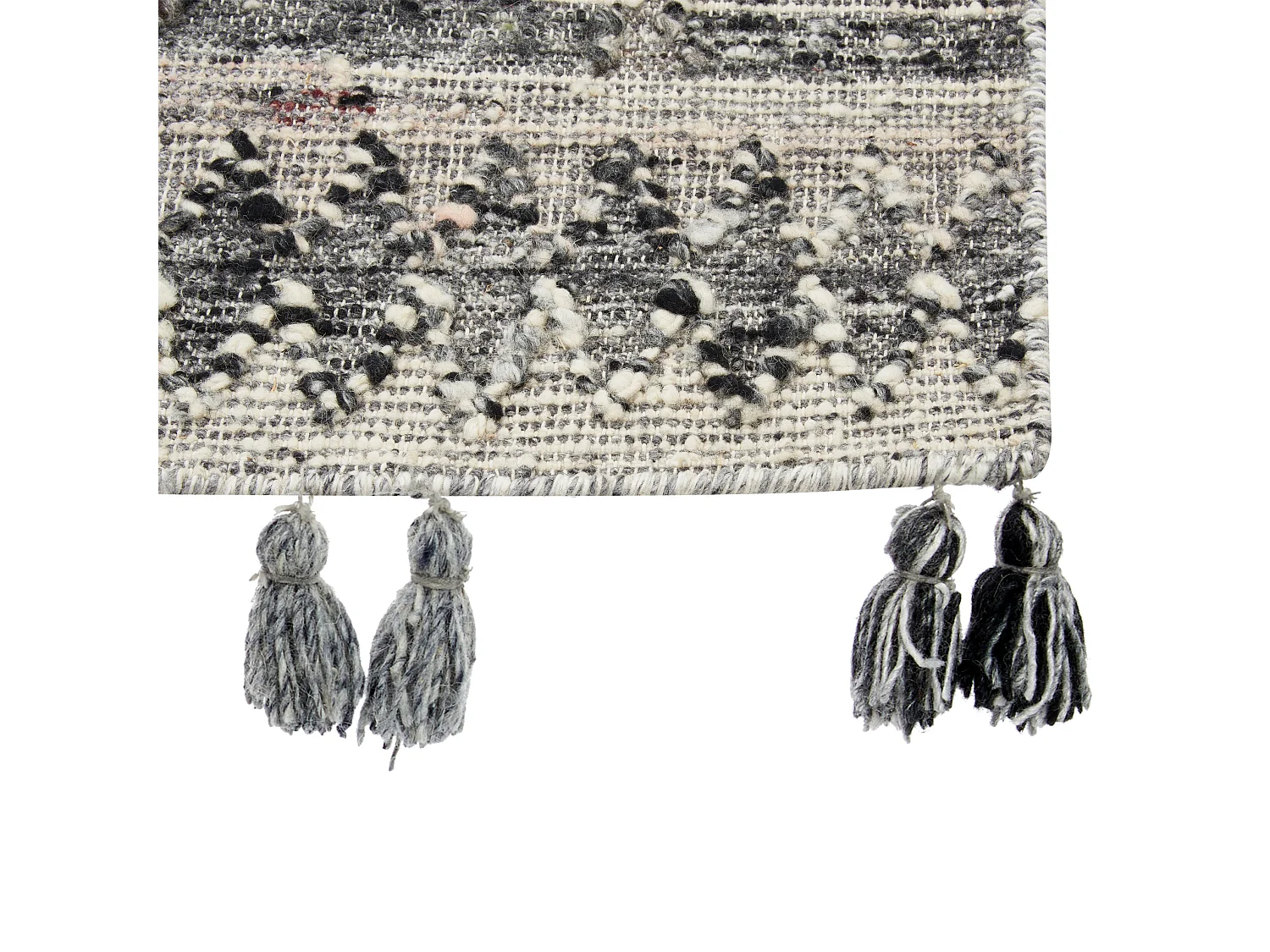 Tapis Kilim en laine 200 x 300 cm gris ARATASHEN