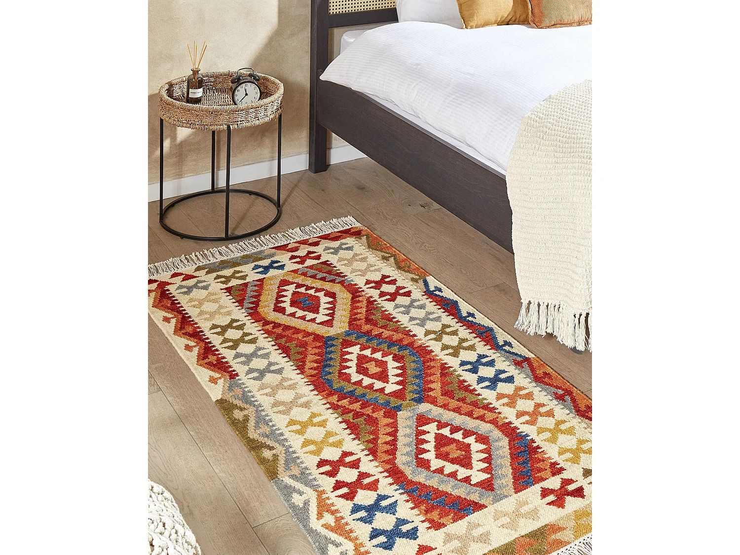 Tapis OSHAKAN Multicolore 80 x 150 cm Laine Kilim