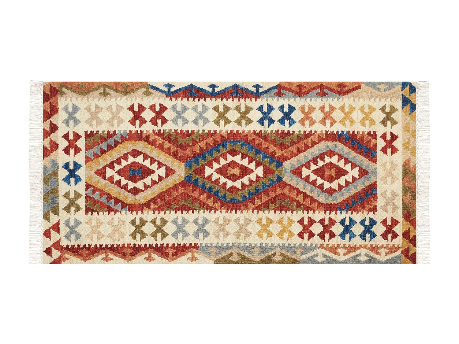 Tapis OSHAKAN Multicolore 80 x 150 cm Laine Kilim