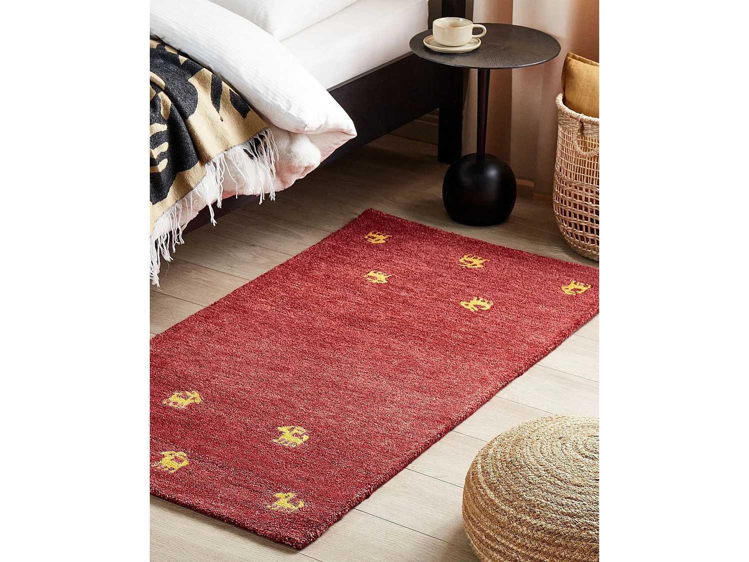 Tapis YARALI Rouge 80 x 150 cm Laine Tapis persan