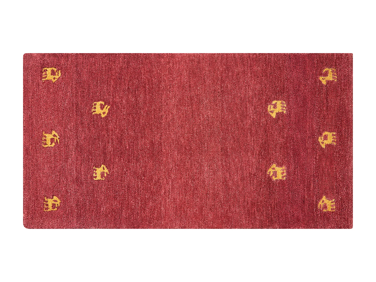 Vloerkleed gabbeh rood 80 x 150 cm YARALI