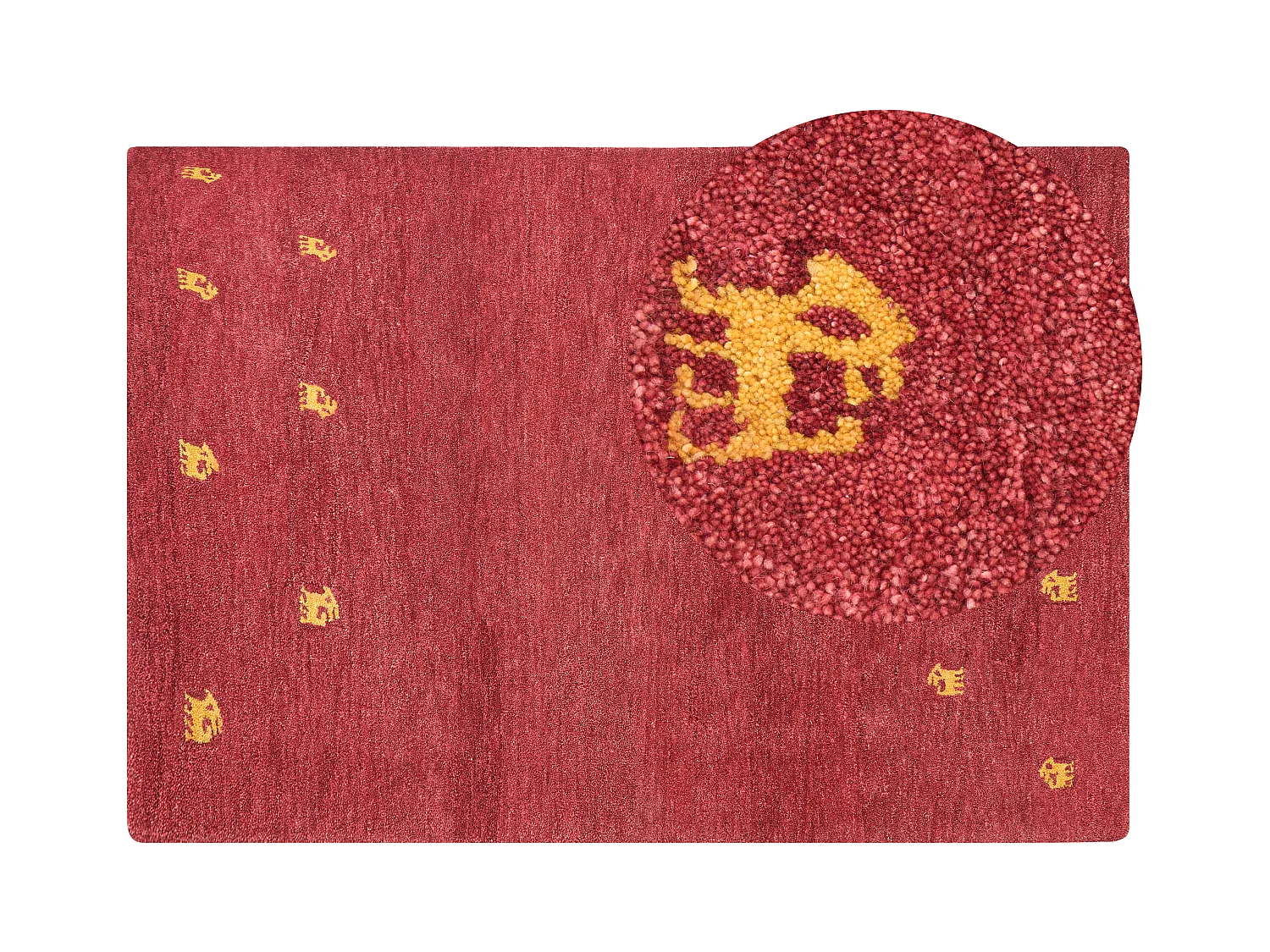 Tapis YARALI Rouge 160 x 230 cm Laine Tapis persan
