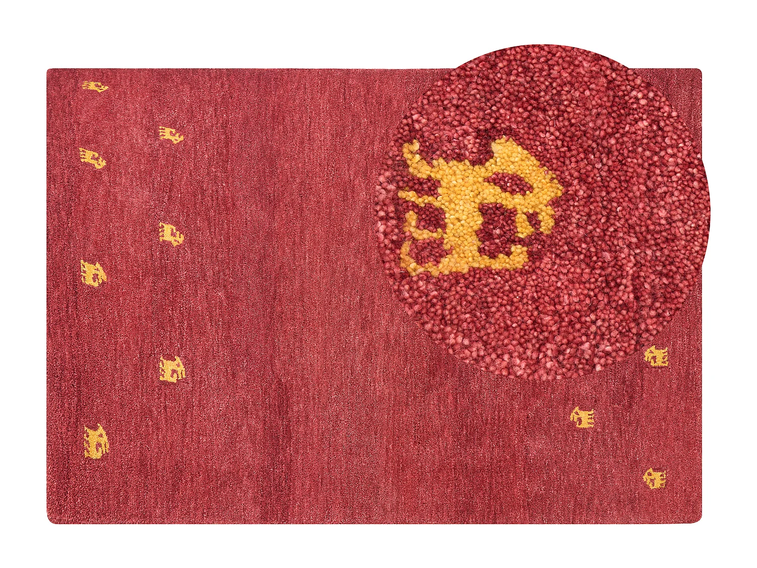 Tapis YARALI Rouge 160 x 230 cm Laine Tapis persan