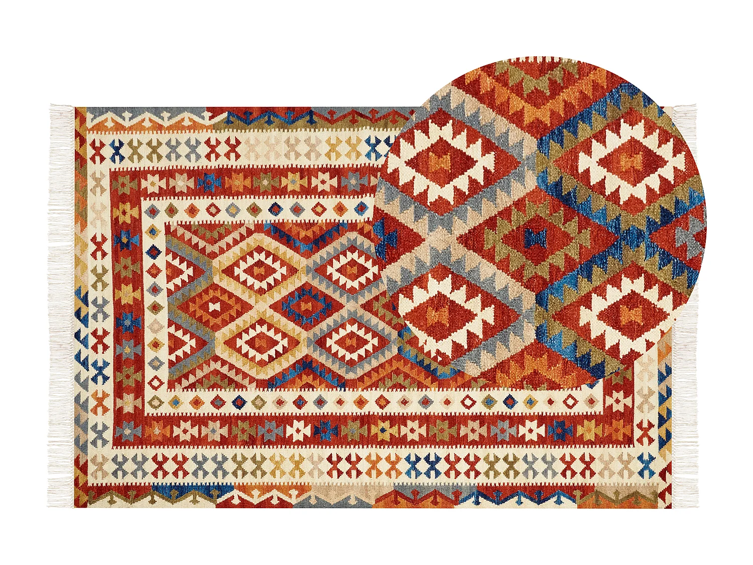 Tapis OSHAKAN Multicolore 200 x 300 cm Laine Kilim