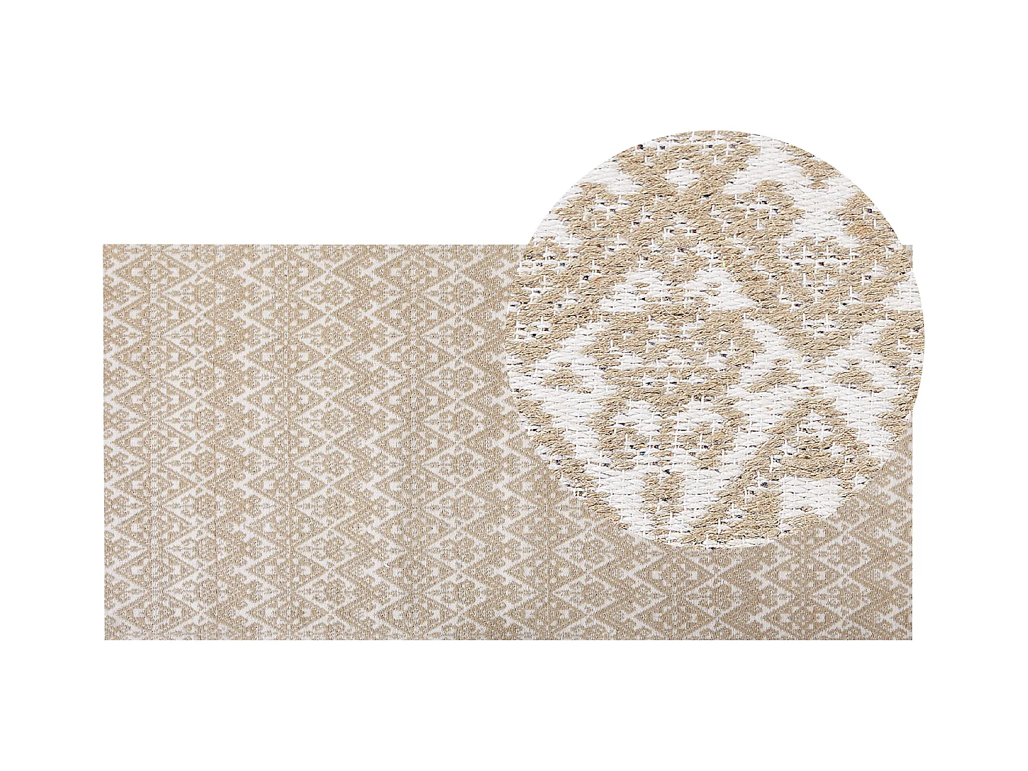Tapis ATIMA Beige 80 x 150 cm Jute
