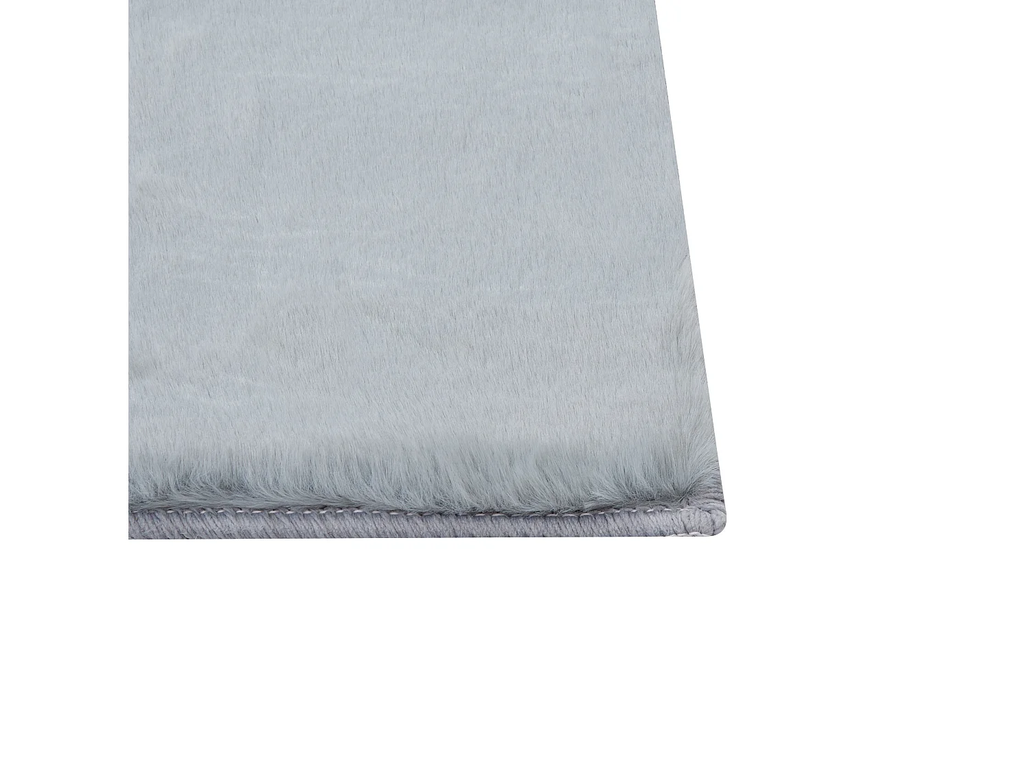Tapis en fausse fourrure MIRPUR Gris clair 160 x 230 cm