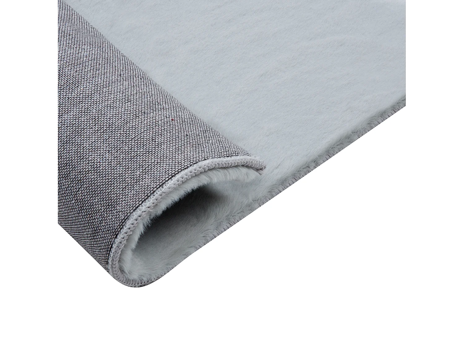 Tapis en fausse fourrure MIRPUR Gris clair 160 x 230 cm