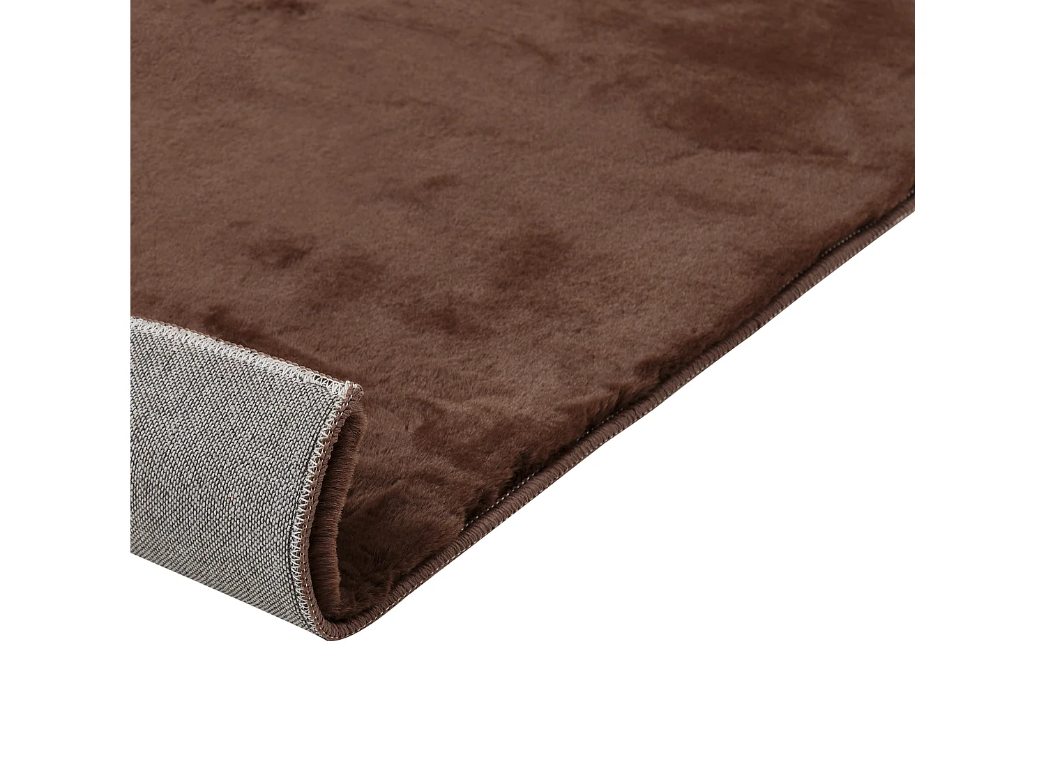 Tapis en fausse fourrure MIRPUR Marron 80 x 150 cm