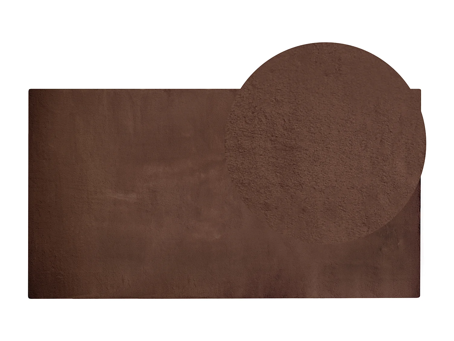 Vloerkleed kunstbont bruin 80 x 150 cm MIRPUR