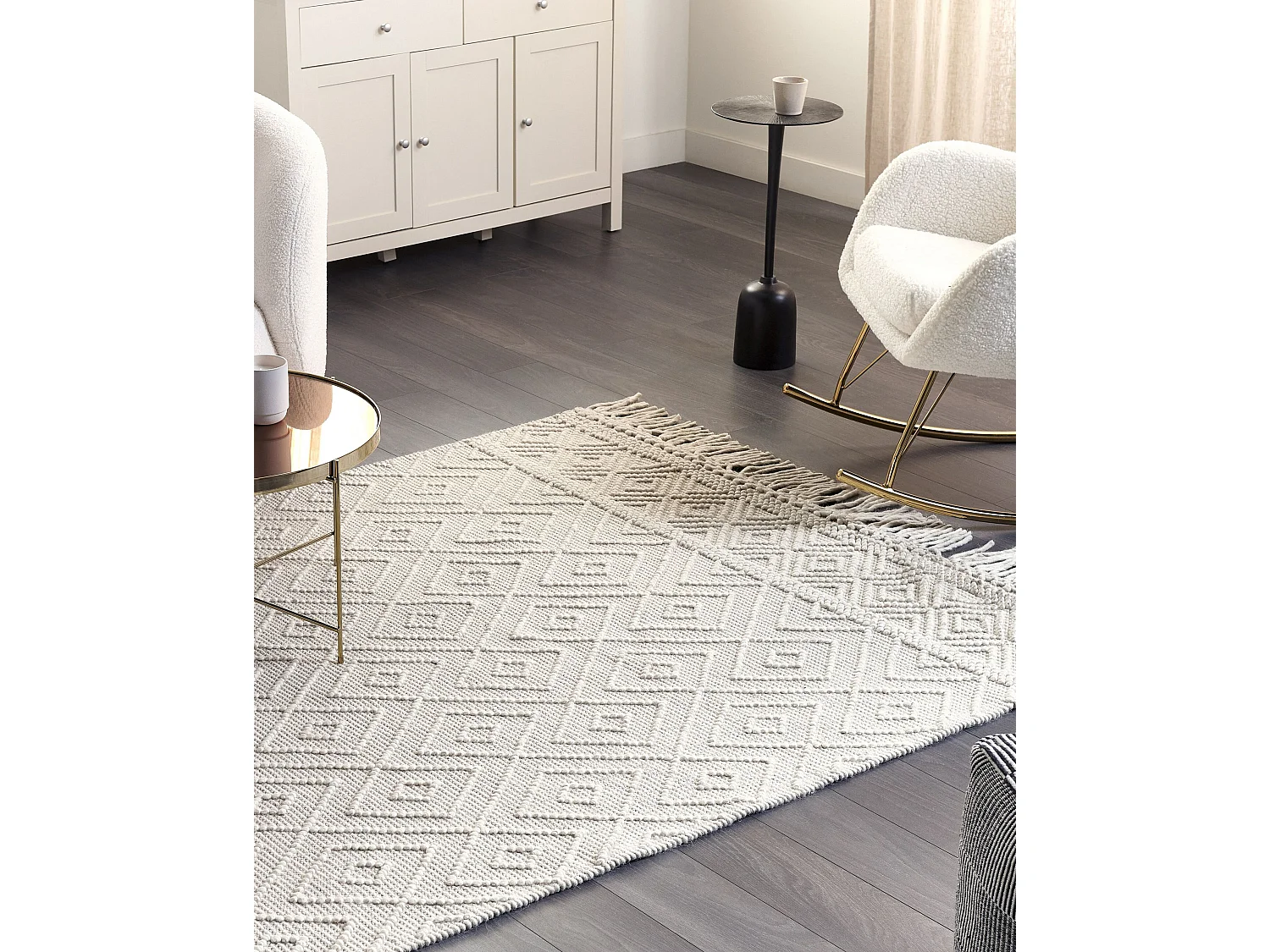 Tapis DARENDE Beige 160 x 230 cm Laine