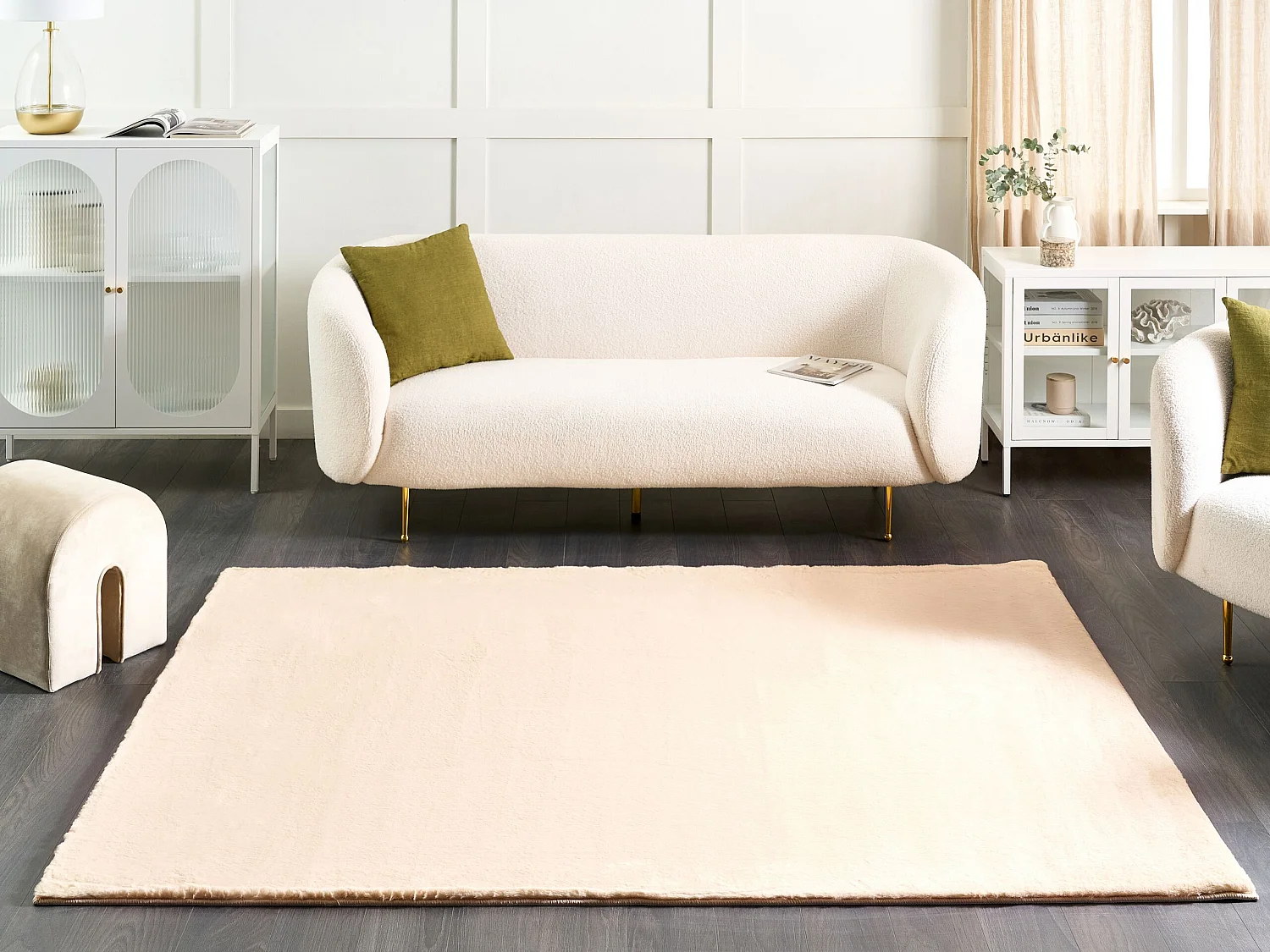 Alfombra beige 160 x 230 cm MIRPUR