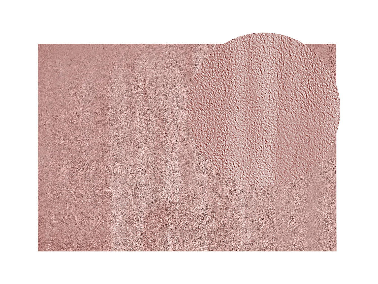 Tapis en fausse fourrure MIRPUR Rose 160 x 230 cm