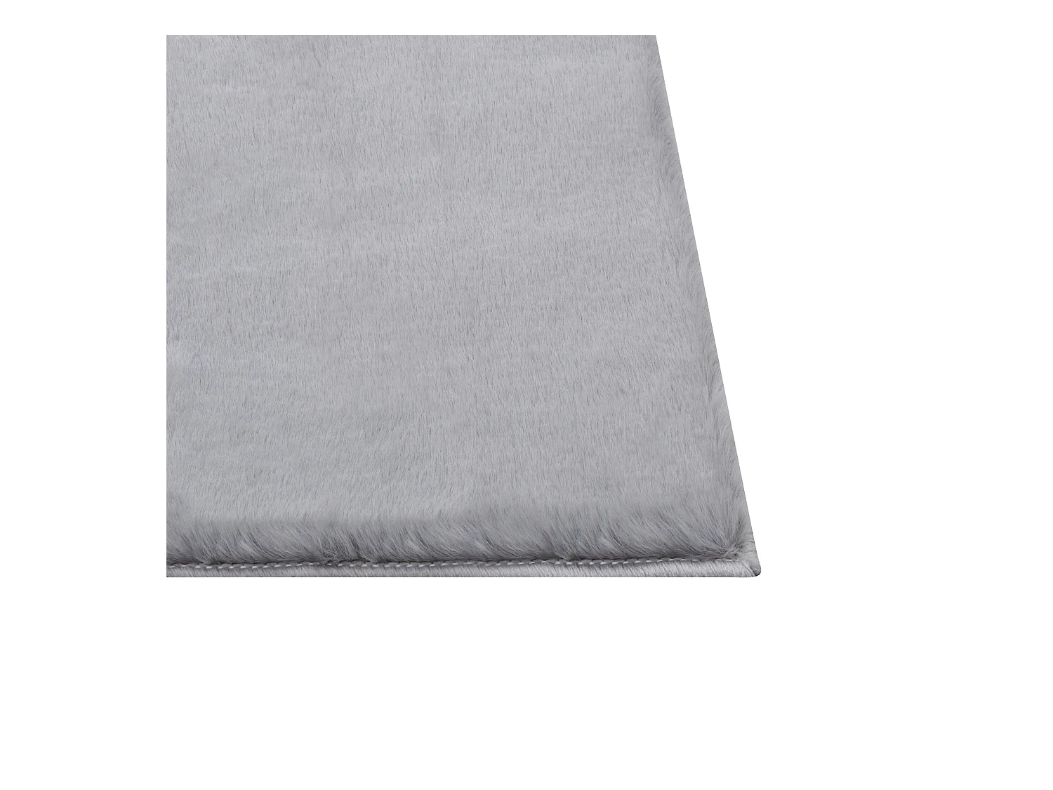 Kunstfellteppich Kaninchen grau 160 x 230 cm MIRPUR