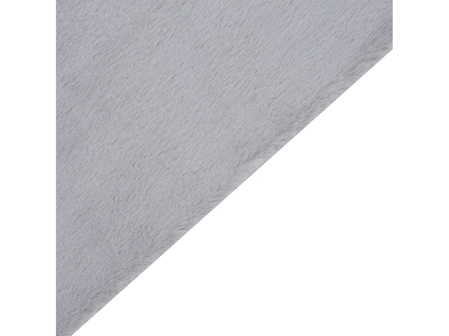 Kunstfellteppich Kaninchen grau 160 x 230 cm MIRPUR