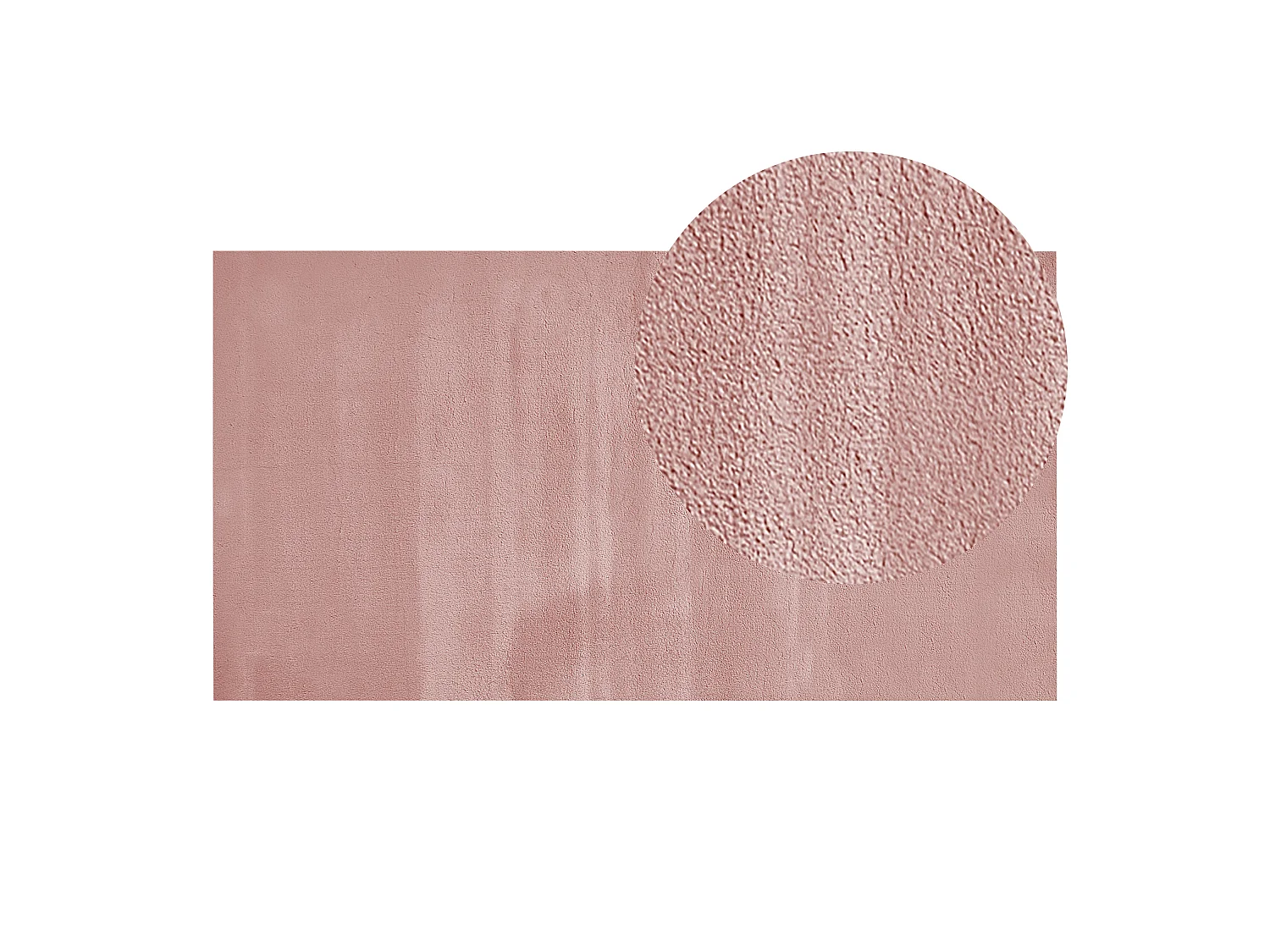 Alfombra rosa 80 x 150 cm MIRPUR