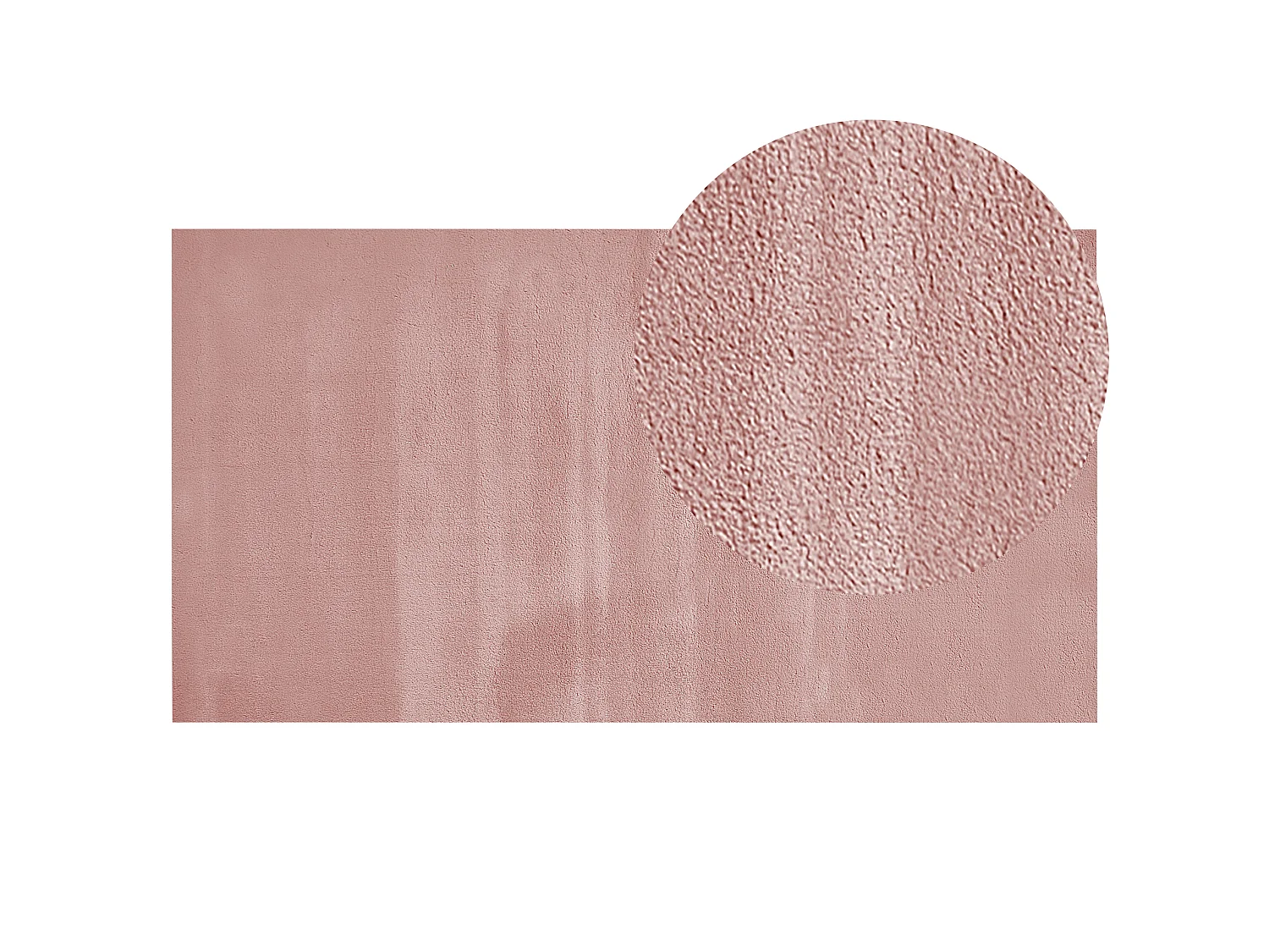 Tapis en fausse fourrure MIRPUR Rose 80 x 150 cm