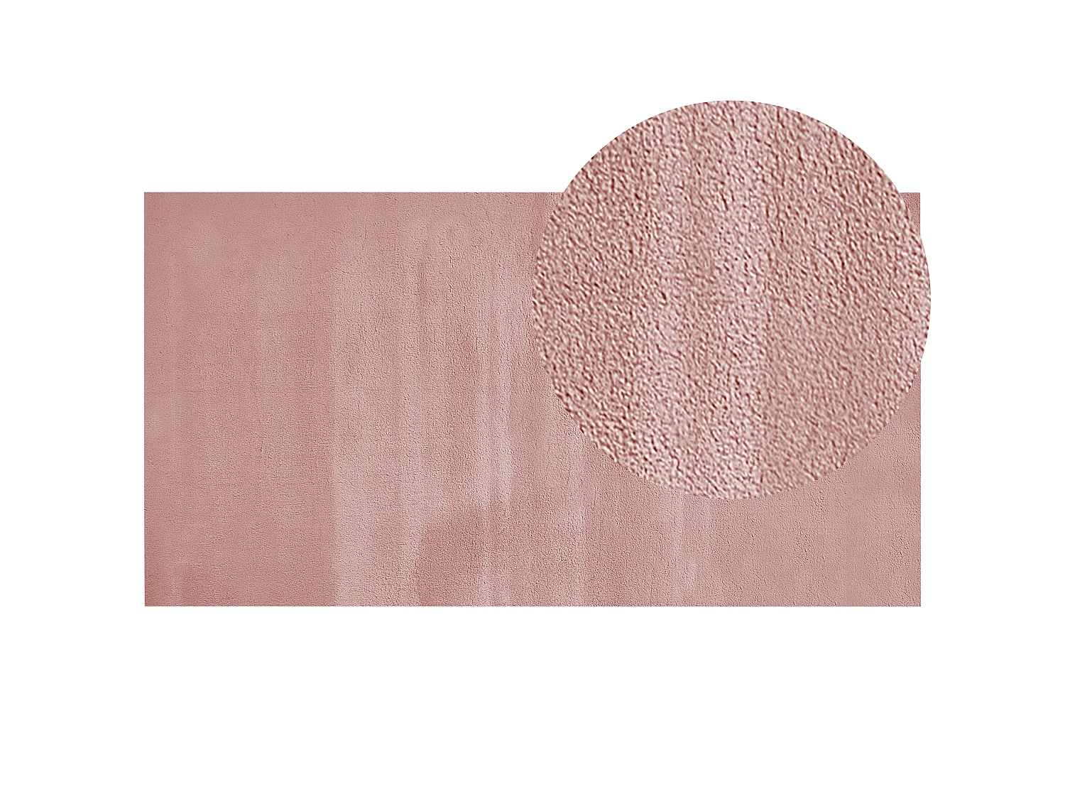 Tapete em pelo sintético de coelho rosa 80 x 150 cm MIRPUR