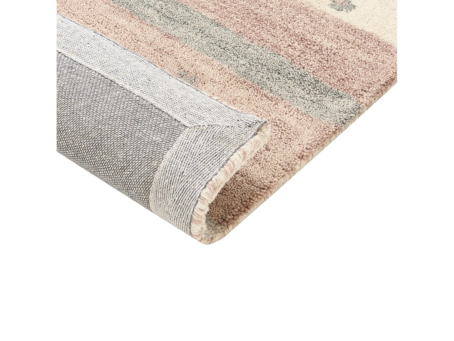 Rug KARLI Beige 160 x 230 cm Wool Gabbeh
