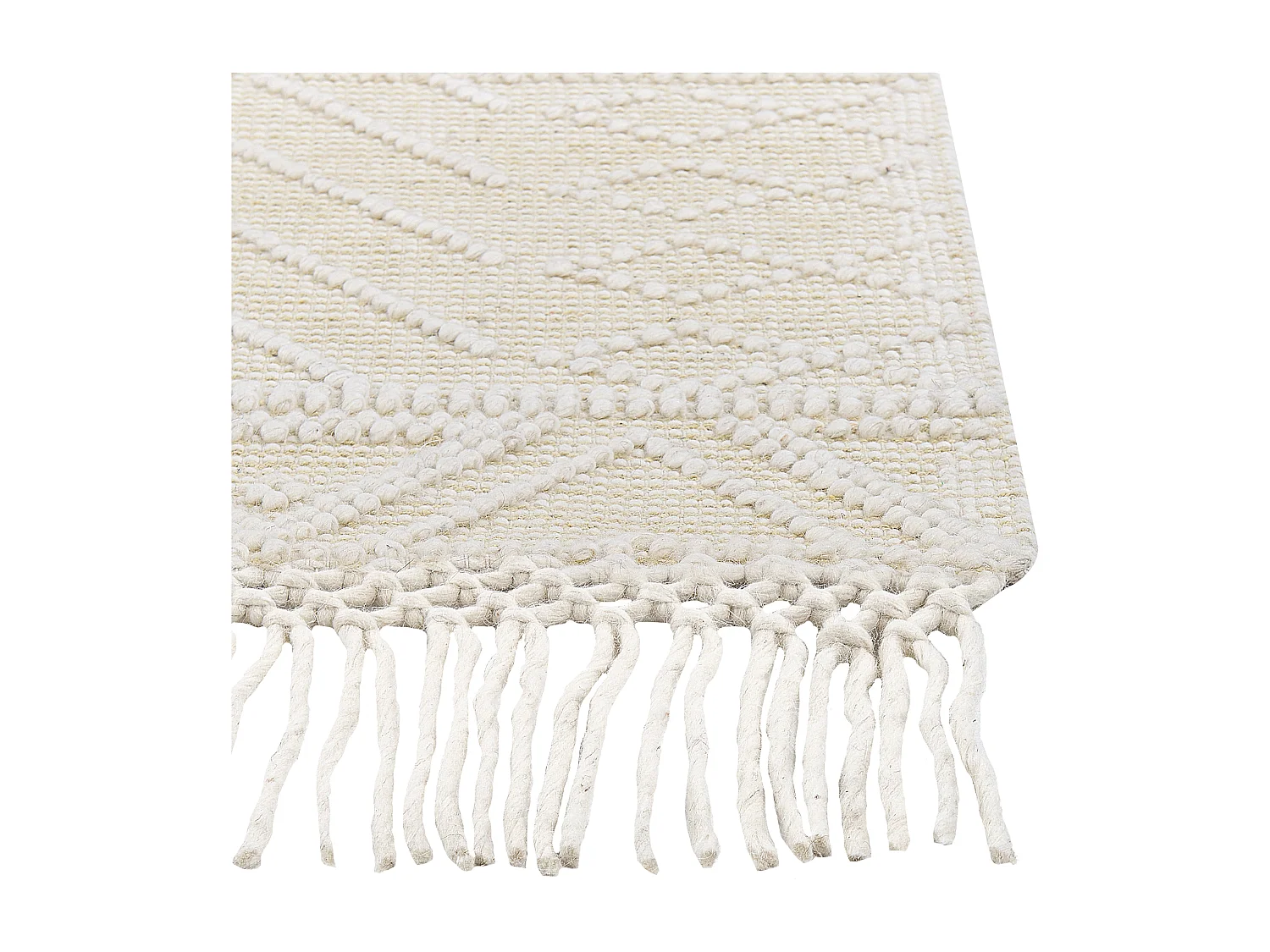 Vloerkleed wol beige 160 x 230 cm MAVIKENT