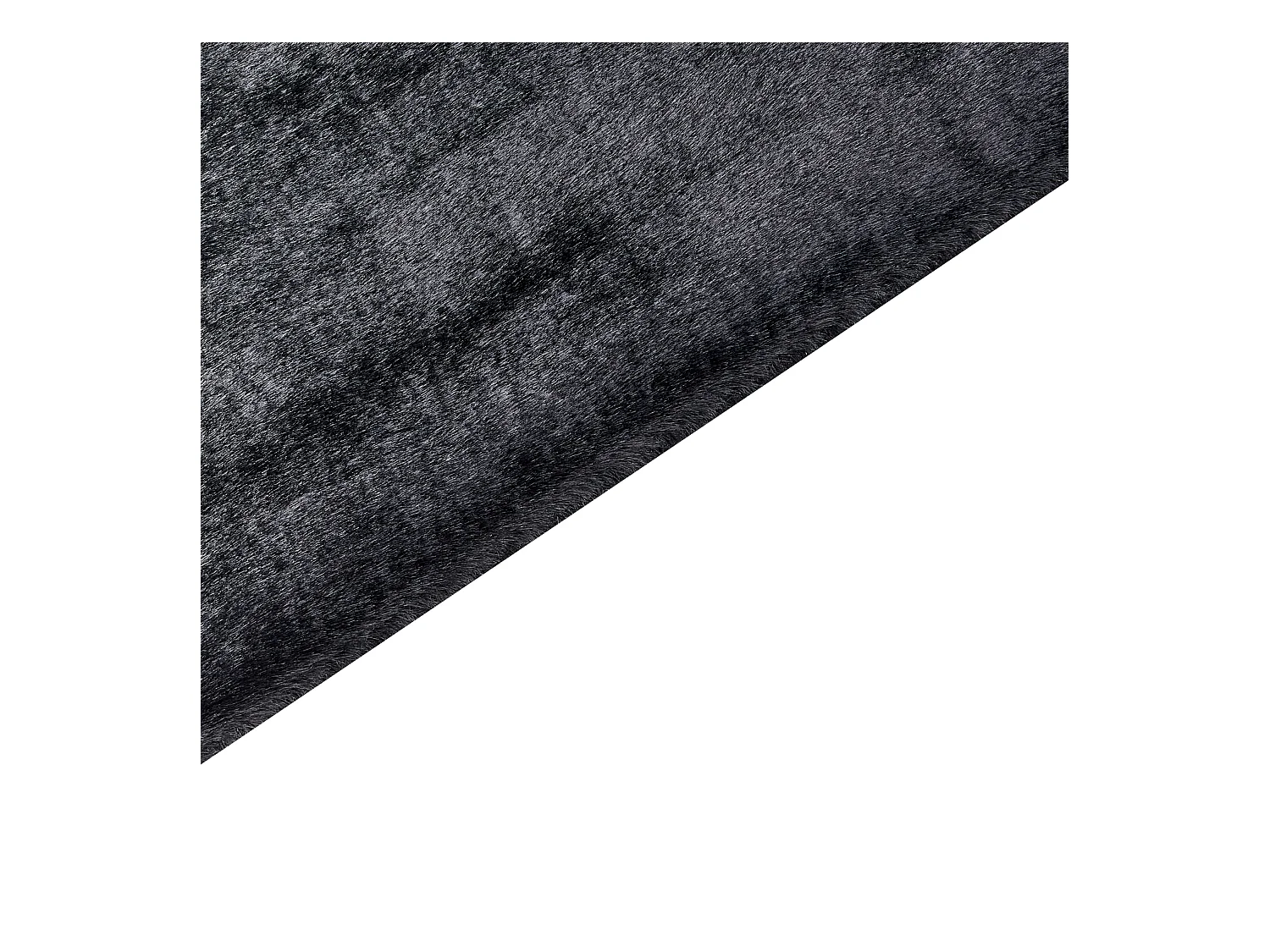 Tapis en fausse fourrure MIRPUR Noir 160 x 230 cm