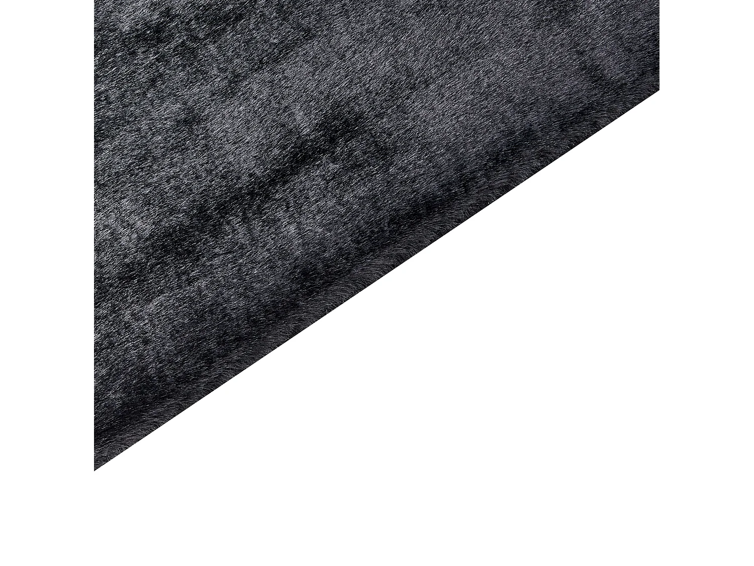 Tapis en fausse fourrure MIRPUR Noir 160 x 230 cm