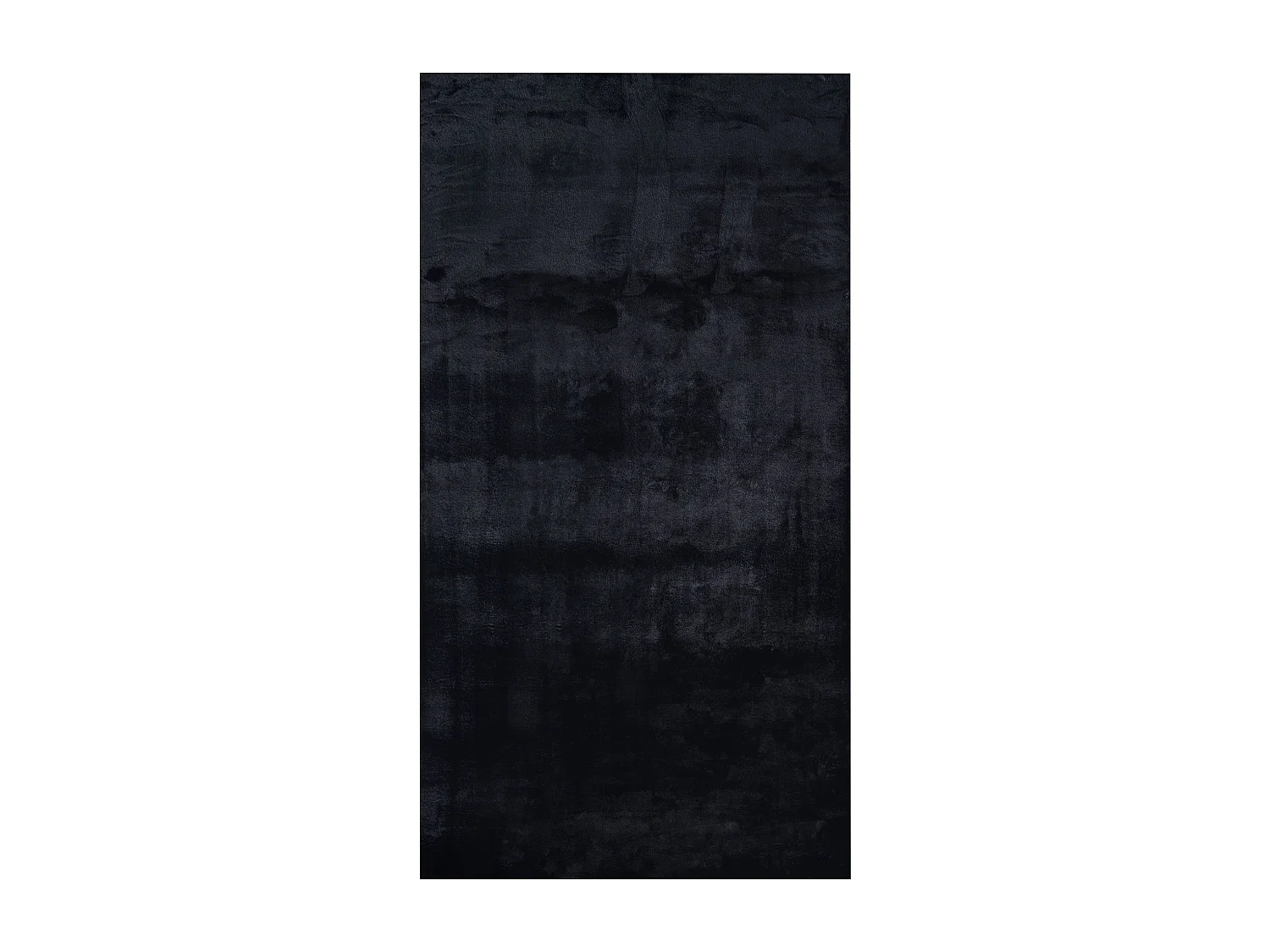 Vloerkleed kunstbont zwart 80 x 150 cm MIRPUR