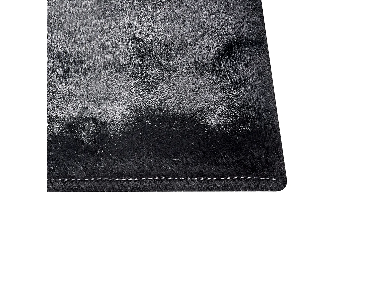 Vloerkleed kunstbont zwart 80 x 150 cm MIRPUR