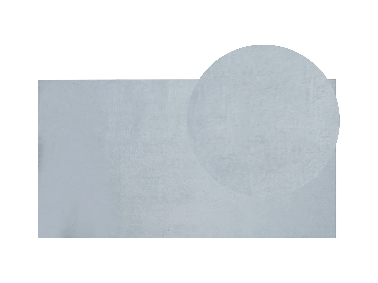 Kunstfellteppich Kaninchen mintgrau 80 x 150 cm MIRPUR