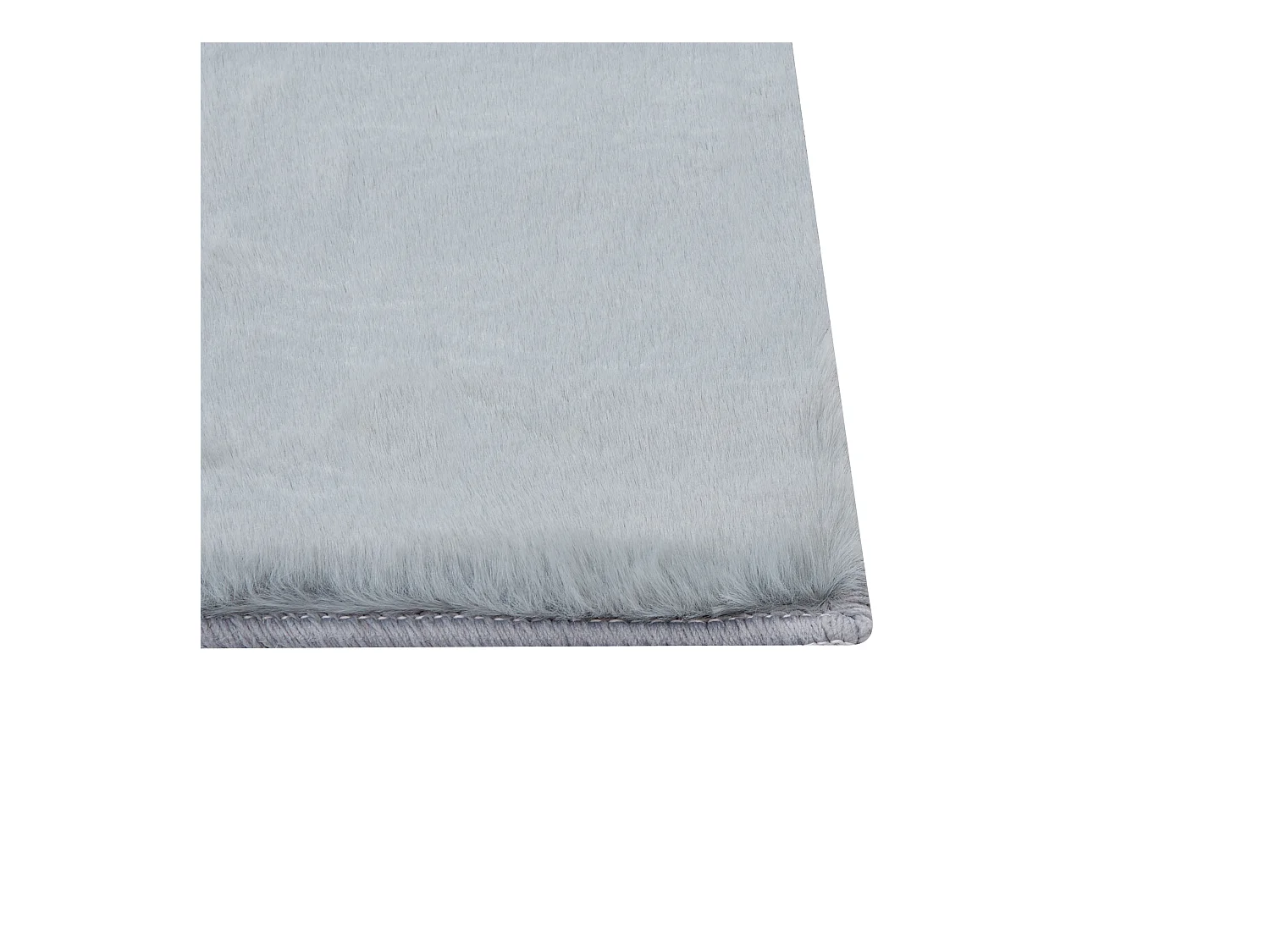 Kunstfellteppich Kaninchen mintgrau 80 x 150 cm MIRPUR