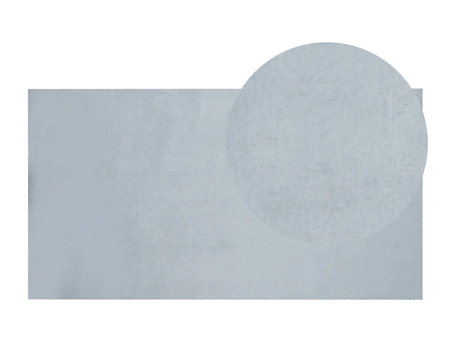 Tapete em pelo sintético de coelho cinzento menta 80 x 150 cm MIRPUR