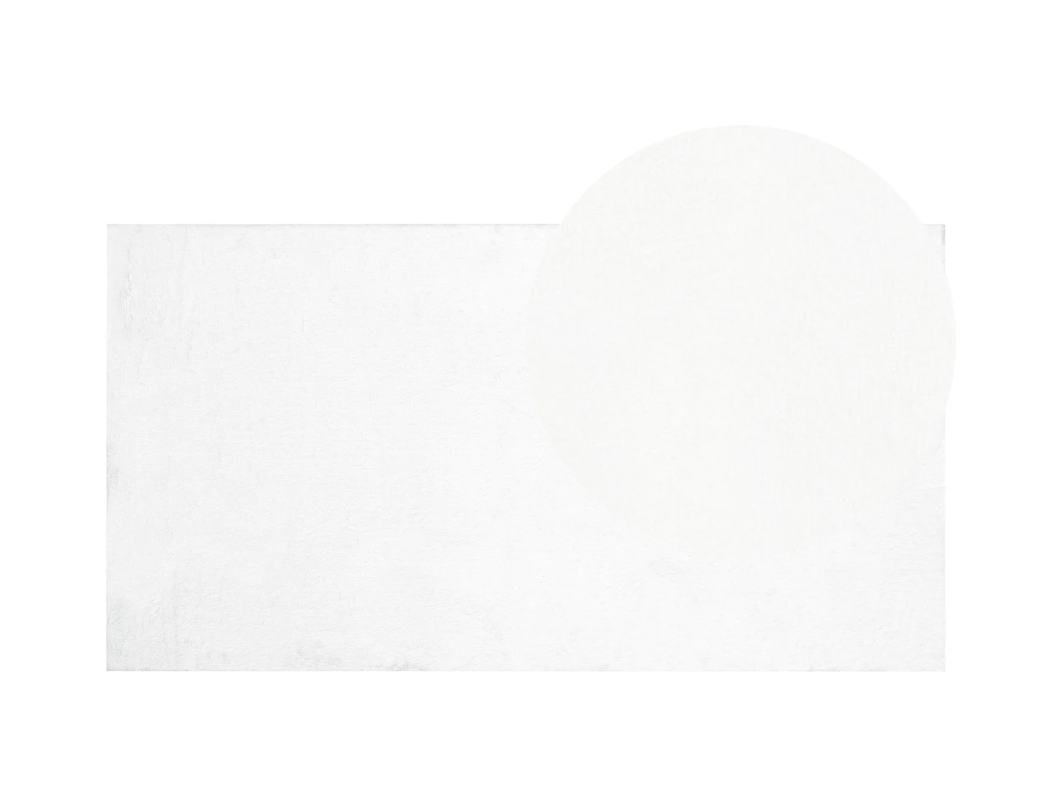 Tapis en fausse fourrure MIRPUR Blanc 80 x 150 cm
