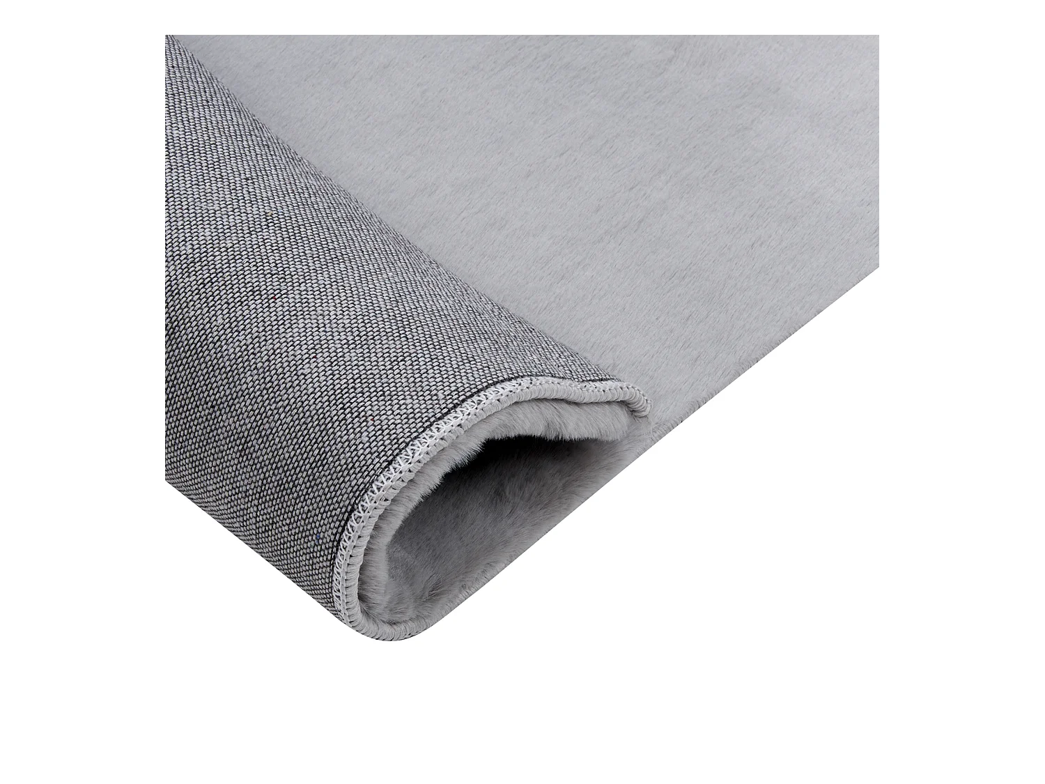 Vloerkleed kunstbont grijs 80 x 150 cm MIRPUR