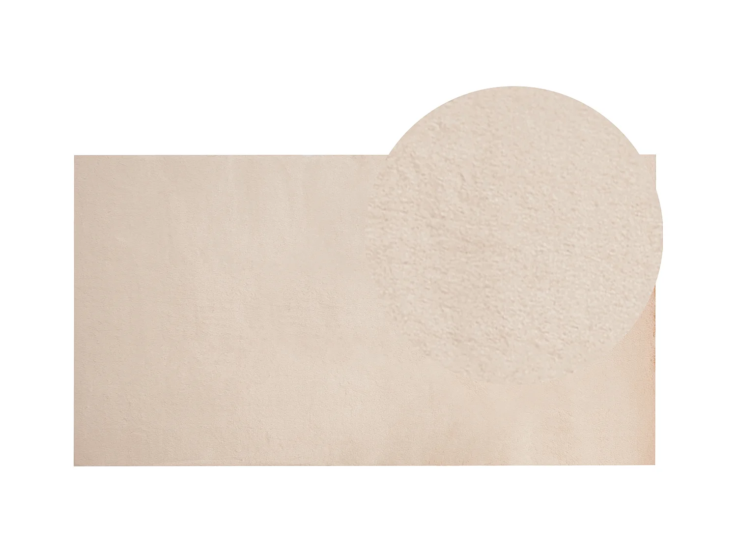 Tapis en fausse fourrure MIRPUR Beige 80 x 150 cm